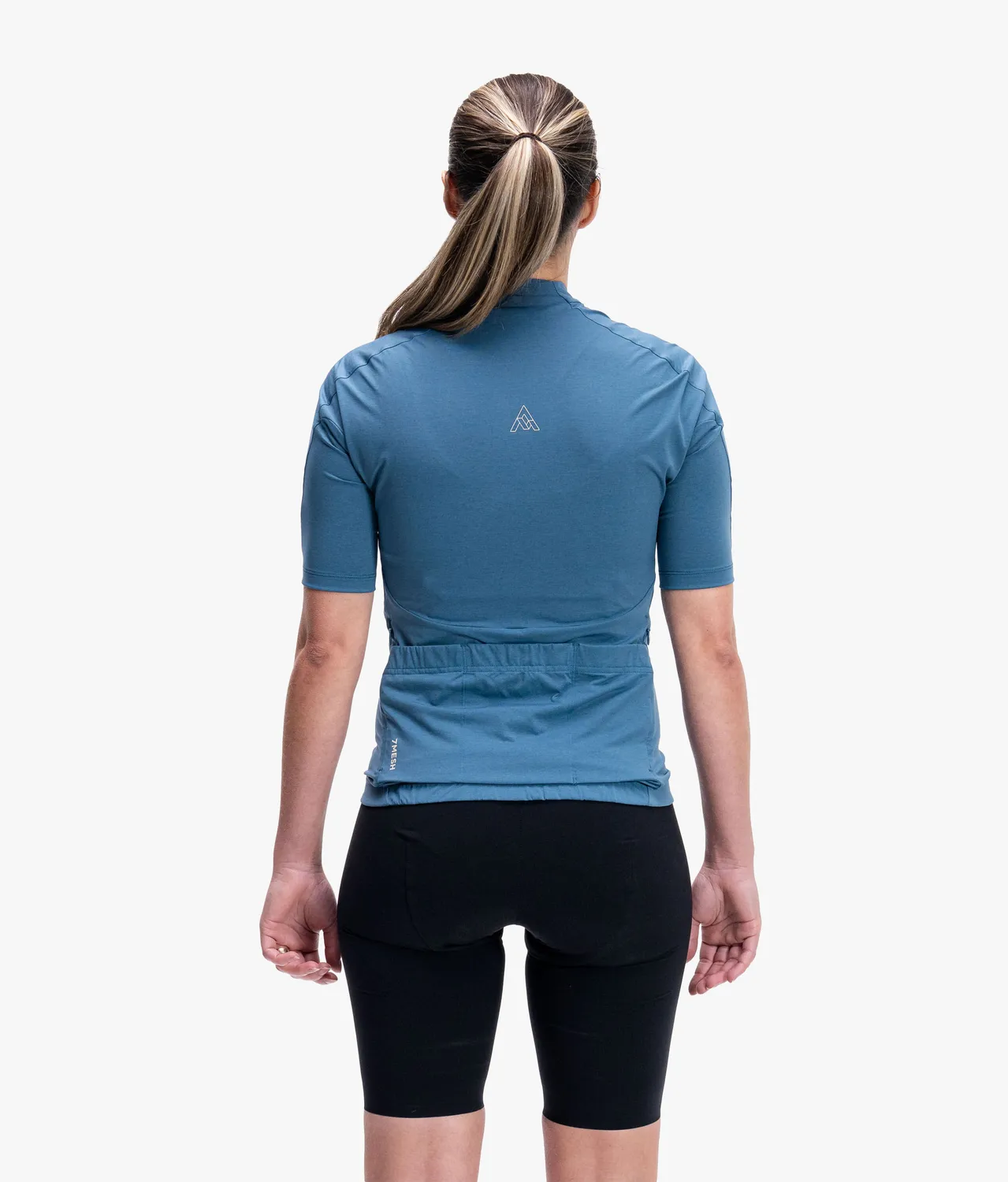 7MESH Atlas Short Sleeve Jersey cykeltröja dam Lake Blue