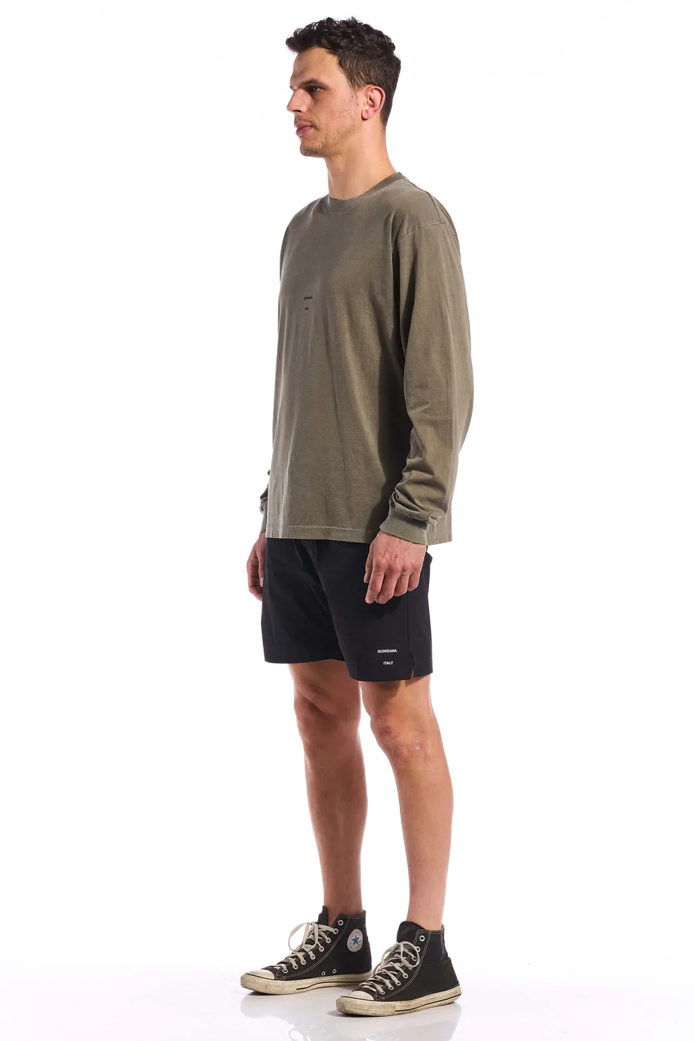 Giordana Long Sleeve Steps Tee t-shirt gråblå