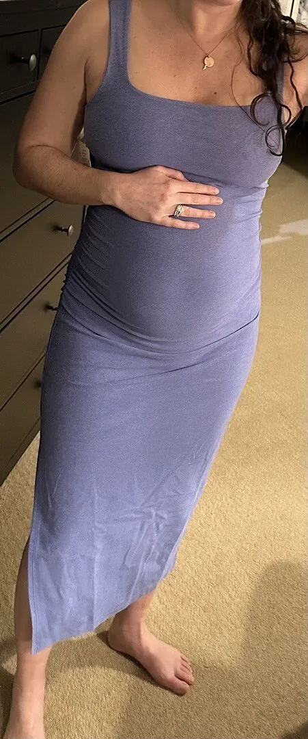 Beyond Yoga Spacedye Icon Maternity Dress gravidklänning beige