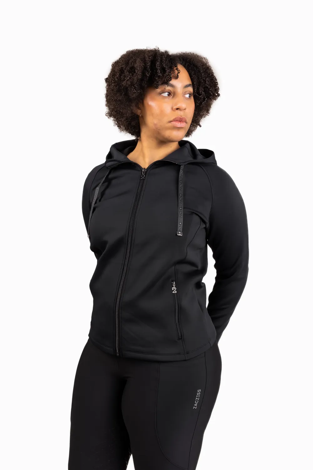 ZacZess Brooklyn Black hoodie plus L-2XL