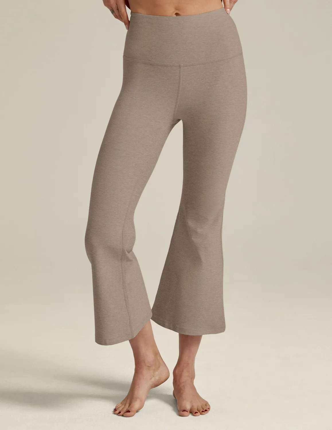 Beyond Yoga Spacedye Retro Cropped byxor Birch Heather