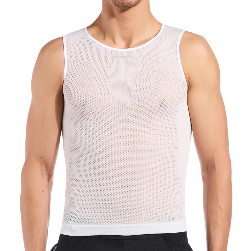 Giordana Ultralight Knitted Sleeveless underställströja svart tunn