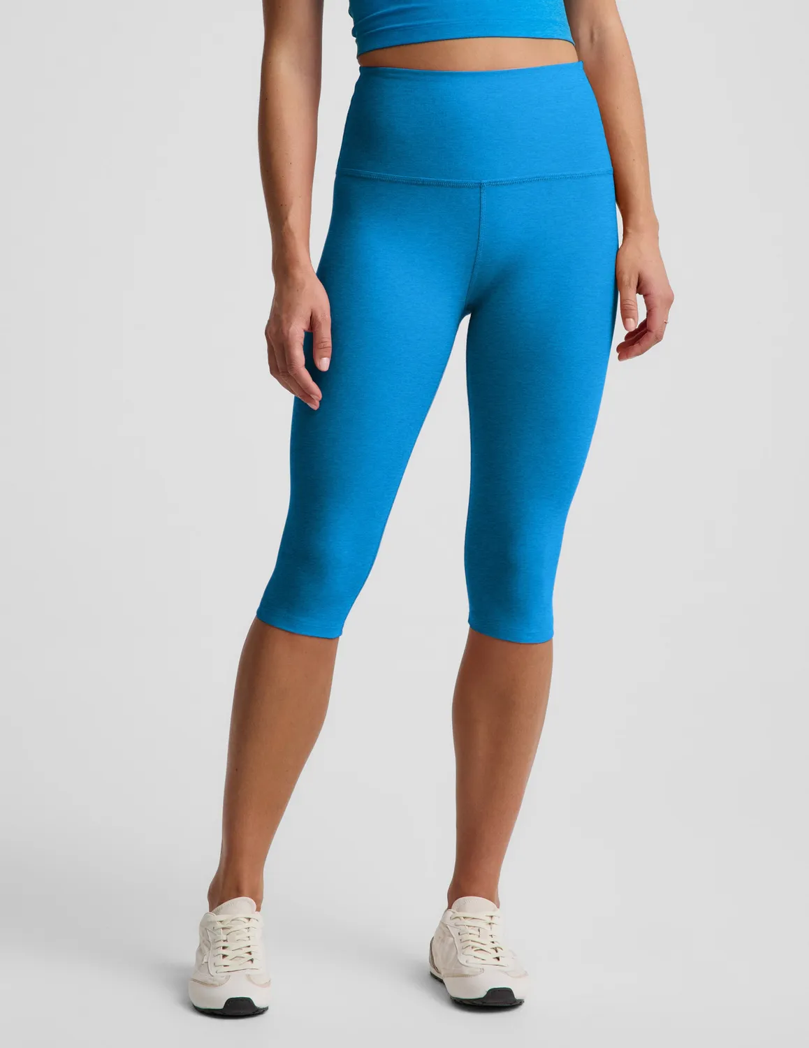 Beyond Yoga Spacedye Pedal Pusher High Waisted leggings Malibu Lagoon Heather