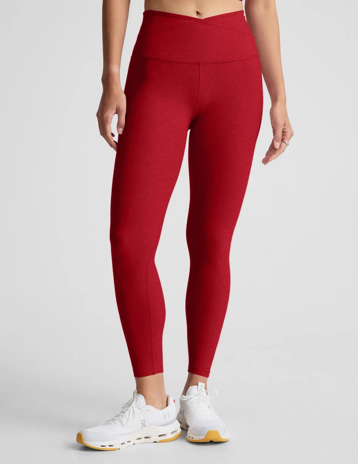 Beyond Yoga Spacedye At Your Leisure High Waisted Midi Legging leggings holly red