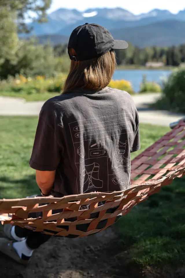 7MESH Podium Tee t-shirt unisex grå stretch