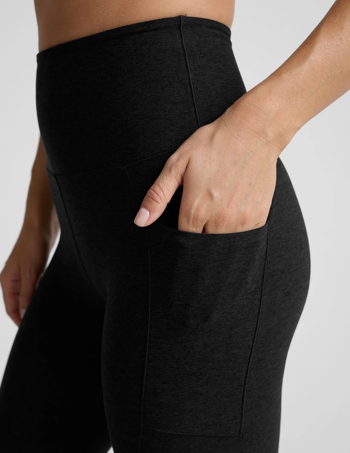 Beyond Yoga Spacedye Be Free Pocket leggings Darkest Night med fickor