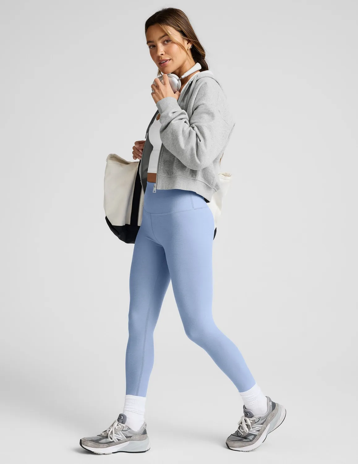 Beyond Yoga Spacedye Caught In The Midi High Waisted yogatights Periwinkle