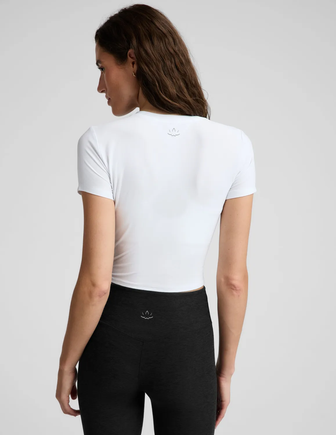 Beyond Yoga Featherweight Cropped Tee t-shirt Cloud White lätt