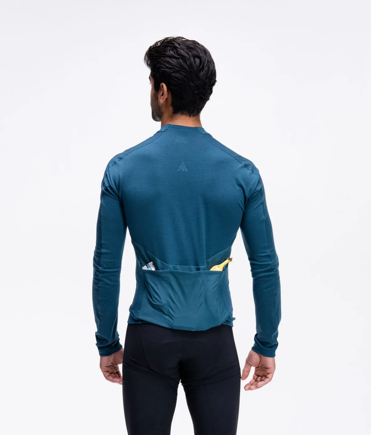 7MESH Ashlu Merino cykeltröja herr Deep Sea lång