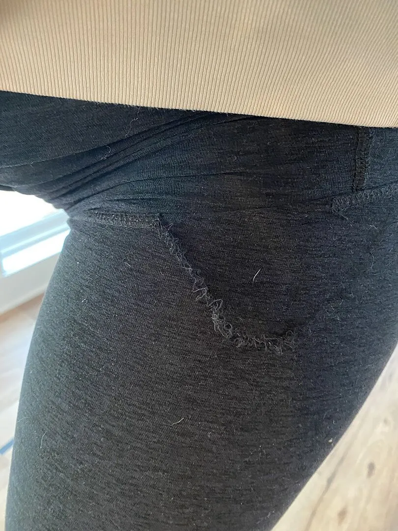 Beyond Yoga Spacedye Love The Bump capri mammaleggings Cali Blue stödjande