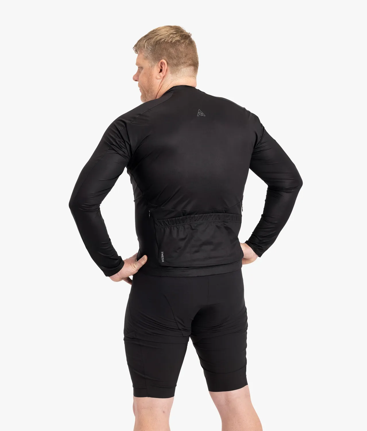 7MESH Atlas Long Sleeve cykeltröja herr svart långärmad
