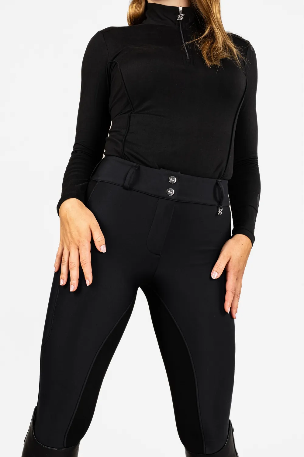 ZacZess FlexSkin Soft Breeches ridbyxor svart grepp