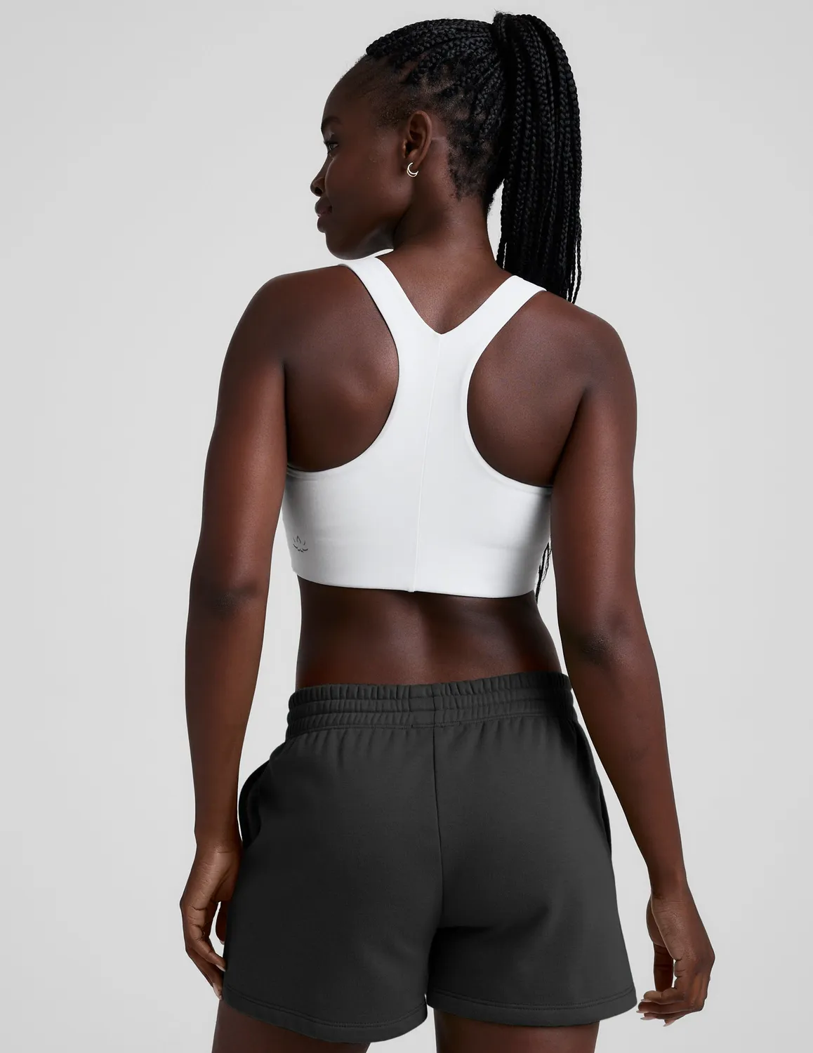 Beyond Yoga Spacedye Simplicity Long Line Bra 2.0 sportbh Cloud White mellanstöd