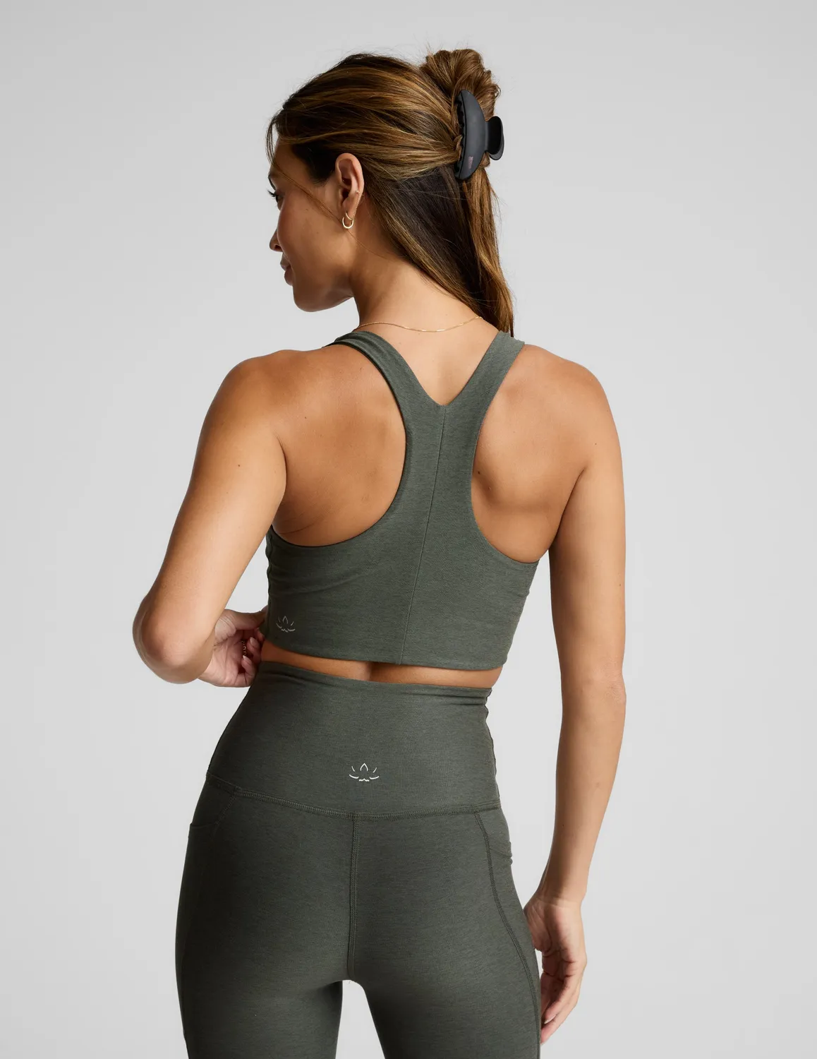 Beyond Yoga Spacedye Simplicity Long Line Bra 2.0 sportbh Dusty Forest medium