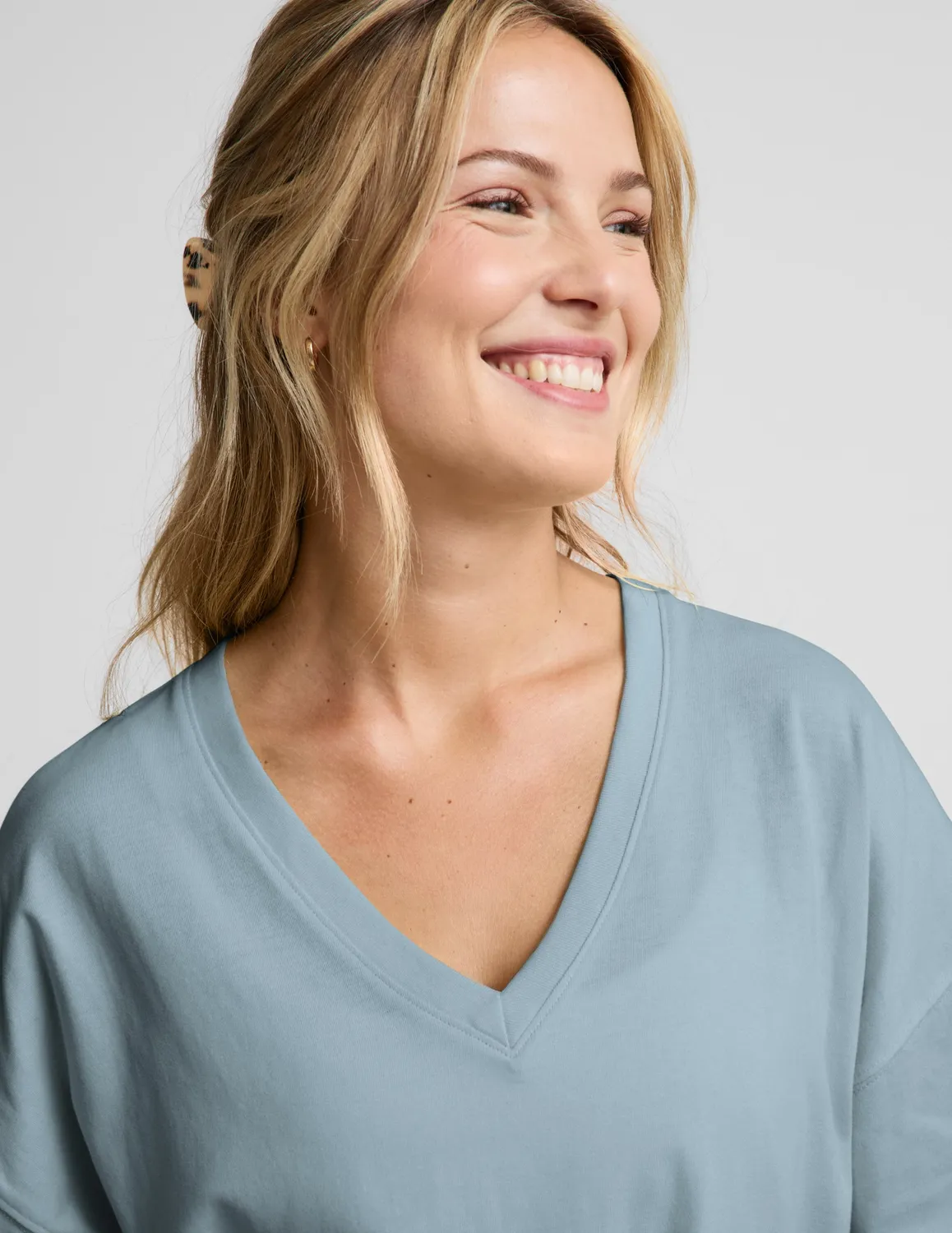 Beyond Yoga SoftKnit Better Than Ever t-shirt Washed Navy oversize