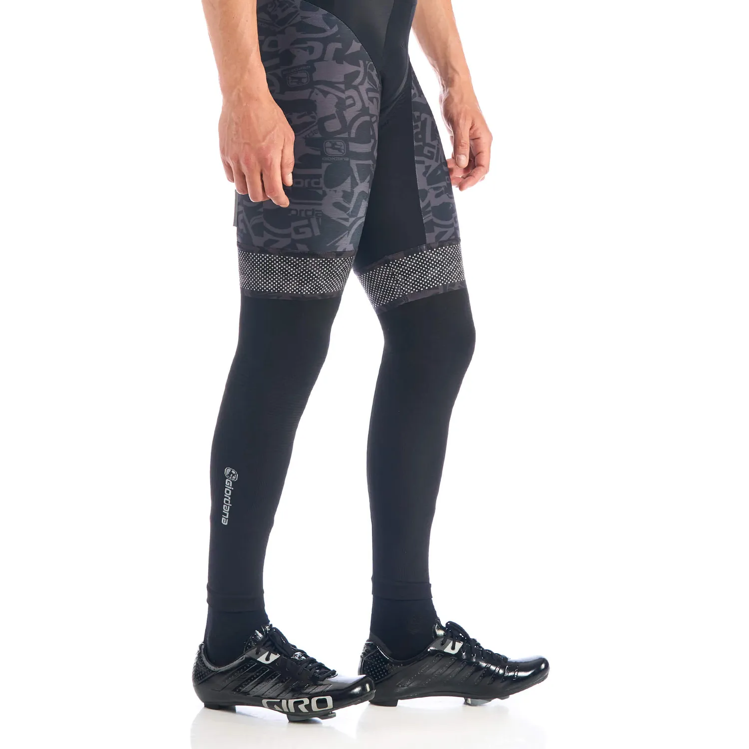 Giordana Knitted Dryarn benvärmare svart fukttransporterande