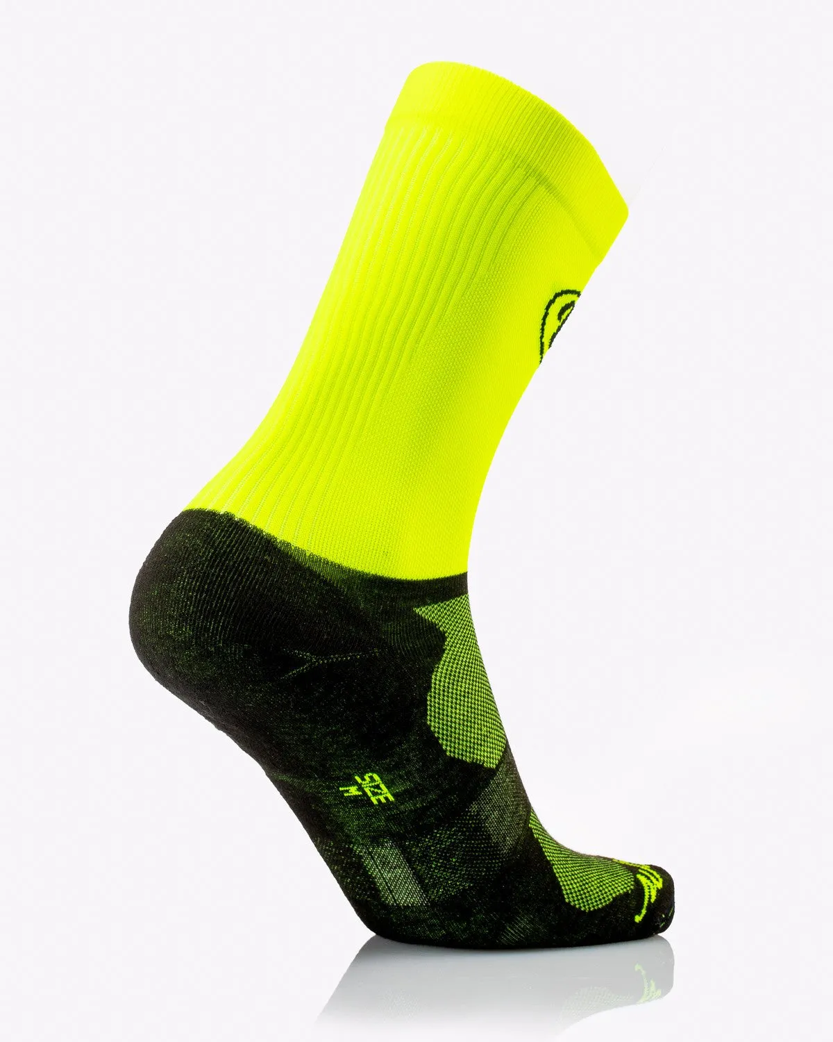 MB Wear MB Trek löparstrumpor gul fluo S ventilerande