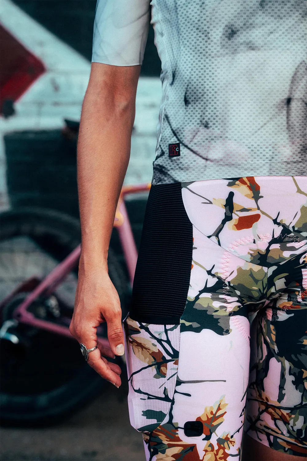 Giordana Beyond Gravel bibshorts dam rosa camo Cordura