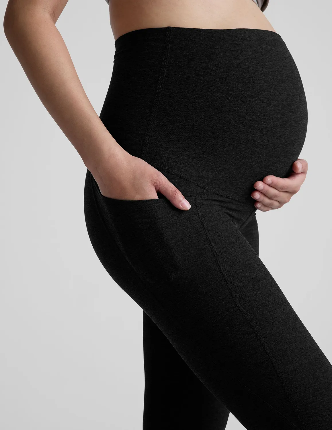 Beyond Yoga Spacedye Love the Bump gravidlegging Darkest Night