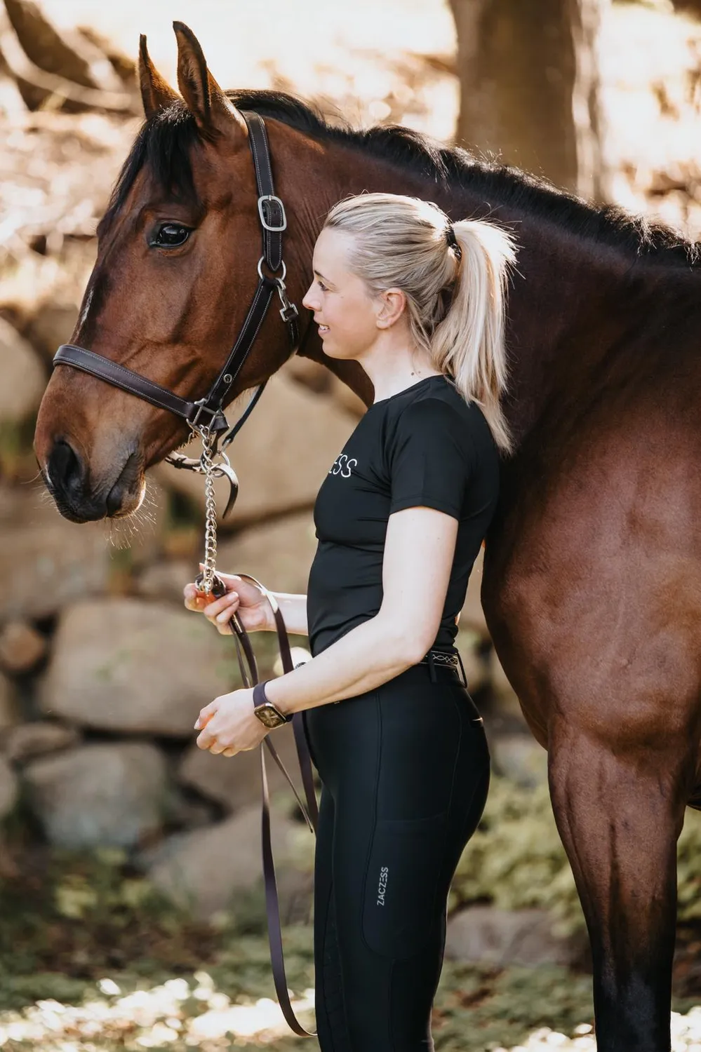 ZacZess Bombay Soft ridbyxor svart med mobilfickor stretch