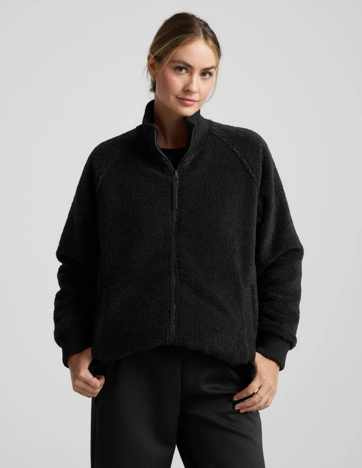 Beyond Yoga 2-Way Quilted Jacket vändbar jacka svart
