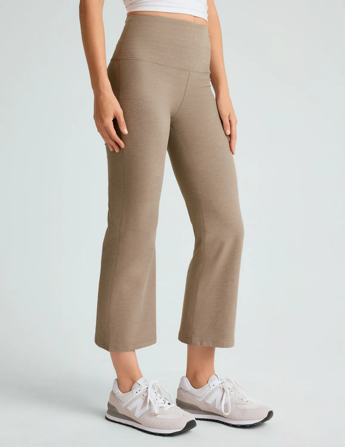 Beyond Yoga Spacedye Retro Cropped byxor Birch Heather