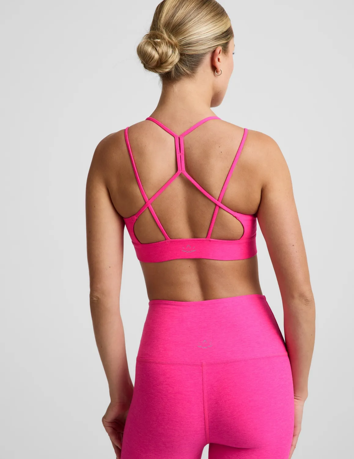 Beyond Yoga Spacedye Back To It Strappy sport-bh rosa