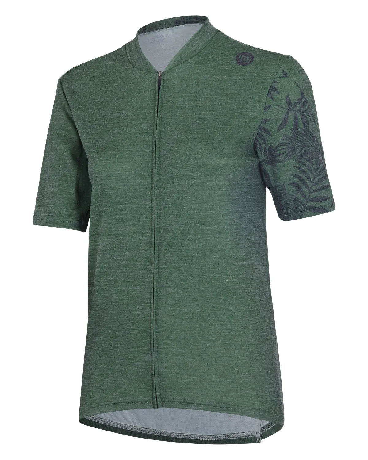 MB Wear Gravel Nature Green Leaf cykeltröja kort ärm