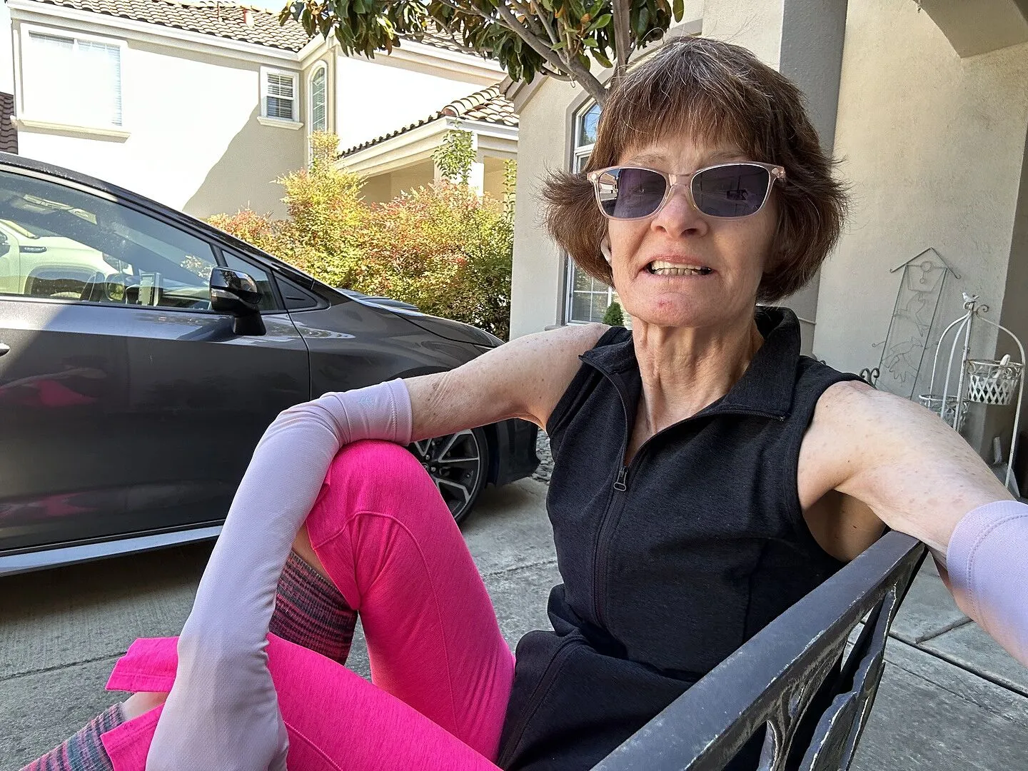 Beyond Yoga Spacedye Mid-Rise Slit Pedal Pusher leggings Nocturnal Navy mörkblå
