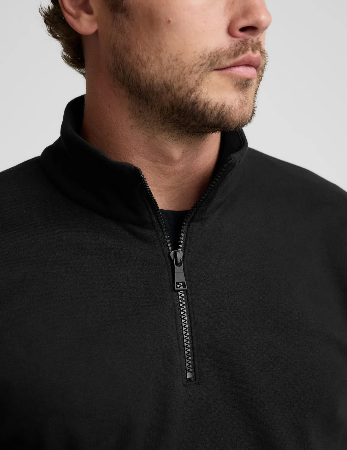 Beyond Yoga LuxeFleece Half Zip sweatshirt Svart unisex