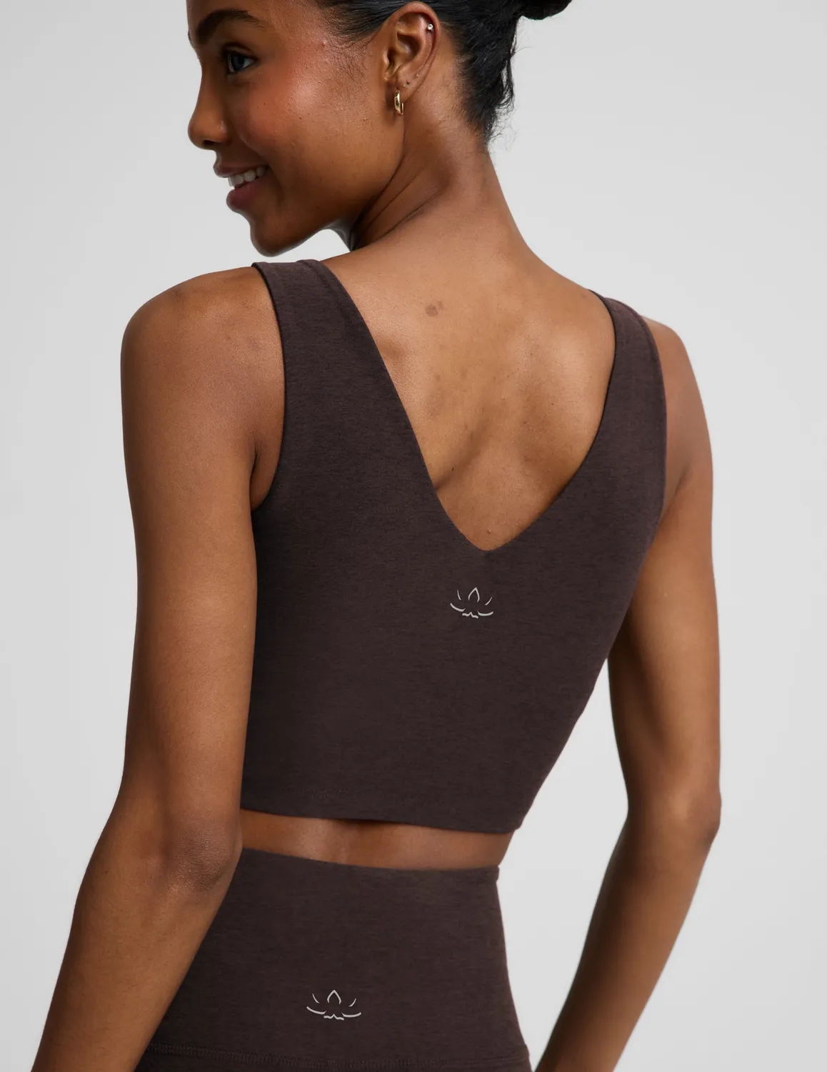 Beyond Yoga Spacedye Good Day Cropped Tank croptopp Dark Chocolate