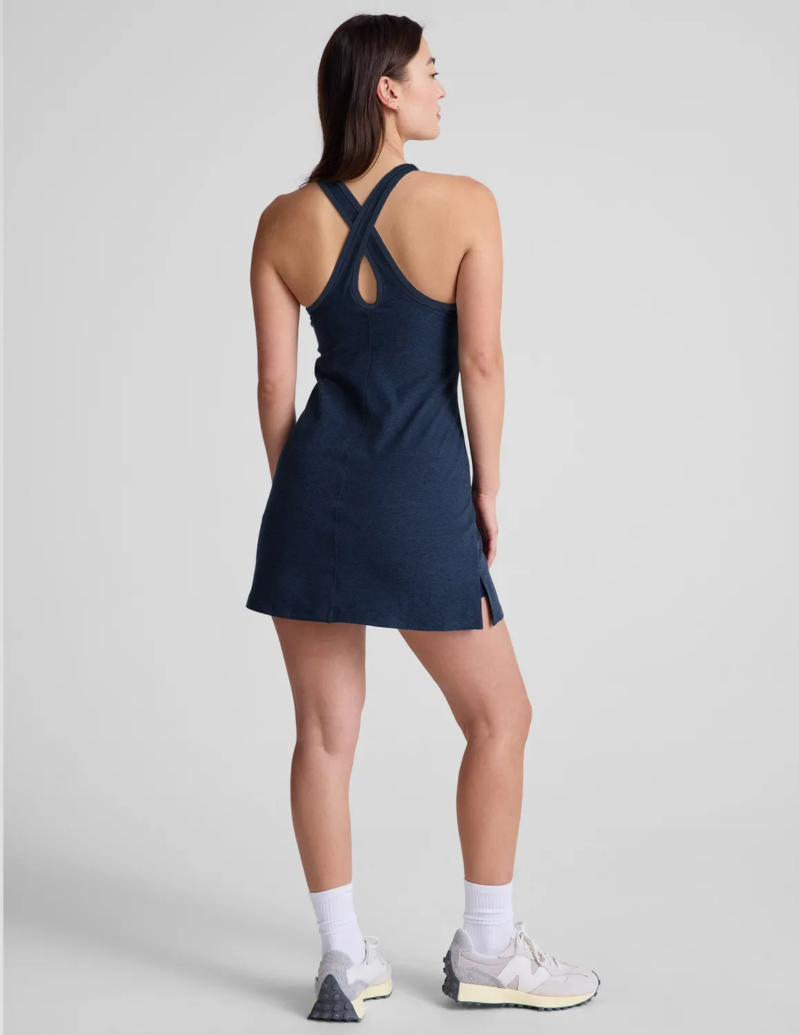 Beyond Yoga Spacedye Starting Line klänning Nocturnal Navy mini