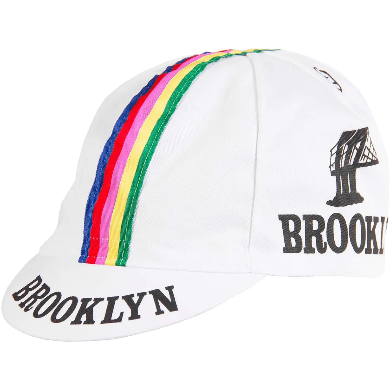 Brooklyn Team cykelkeps gul klassisk bomull