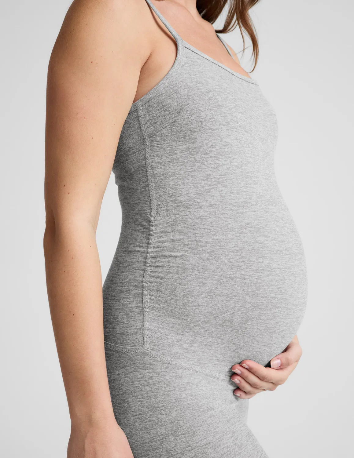 Beyond Yoga Spacedye Uplevel gravidjumpsuit grå mediumstöd