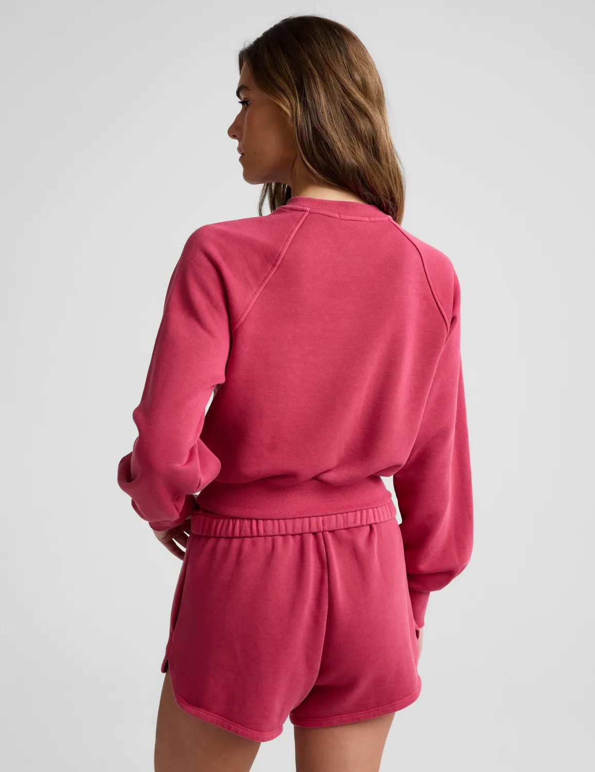 Beyond Yoga Fade Out Sweatshirt sweatshirt Washed Berry Red mjuk