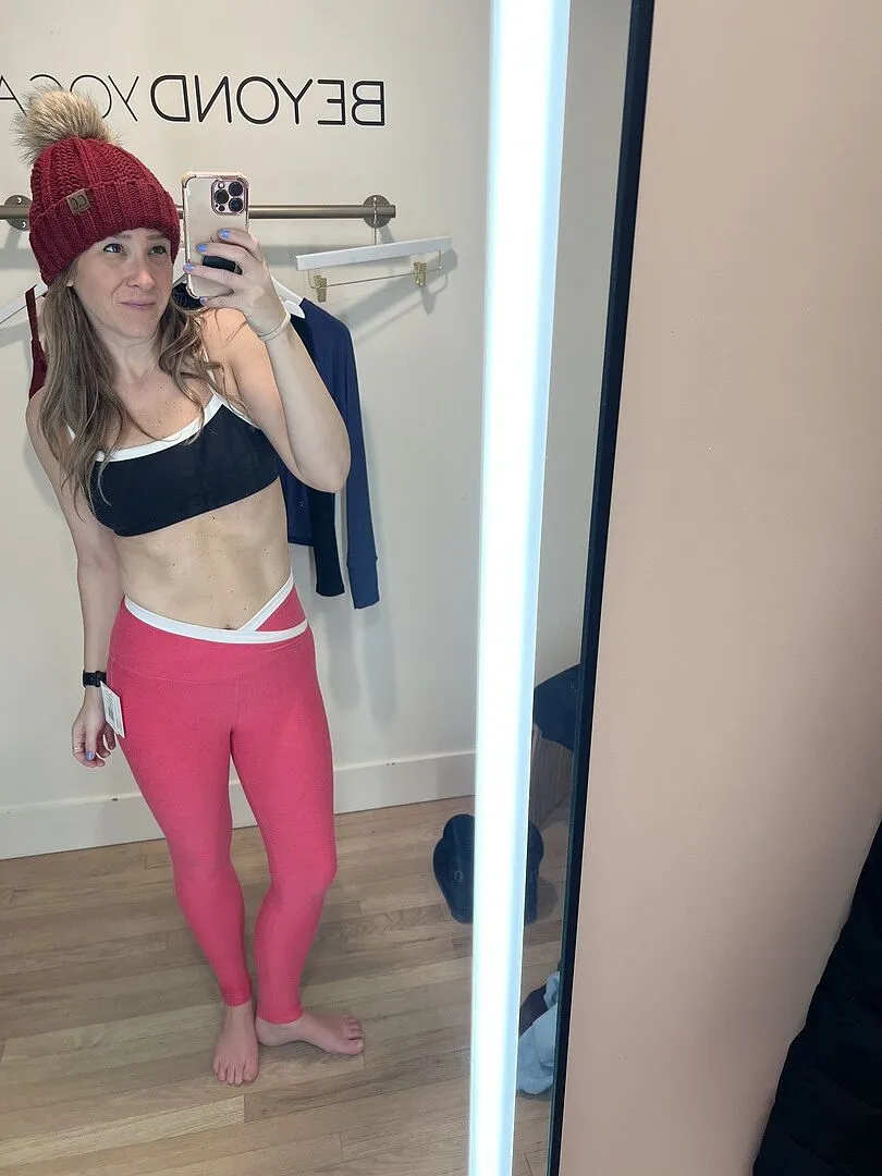 Beyond Yoga Spacedye Outlines High Waisted Midi tights marinblå