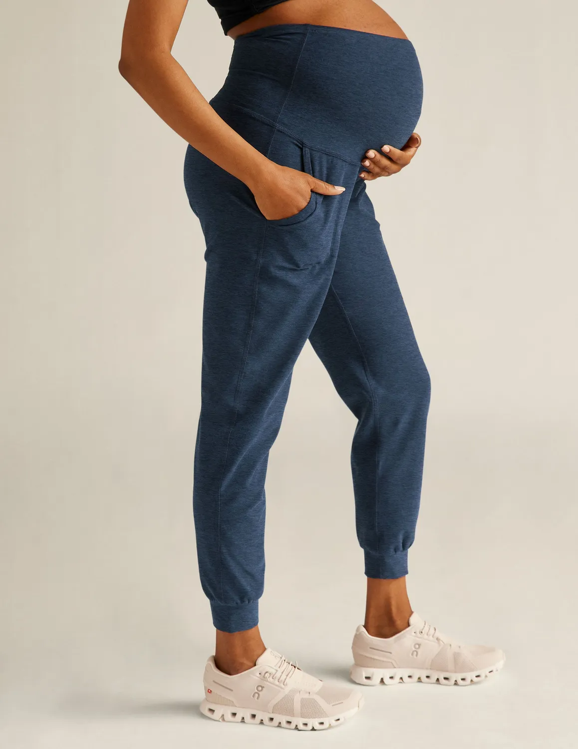Beyond Yoga Spacedye Beyond the Bump jogger Nocturnal Navy
