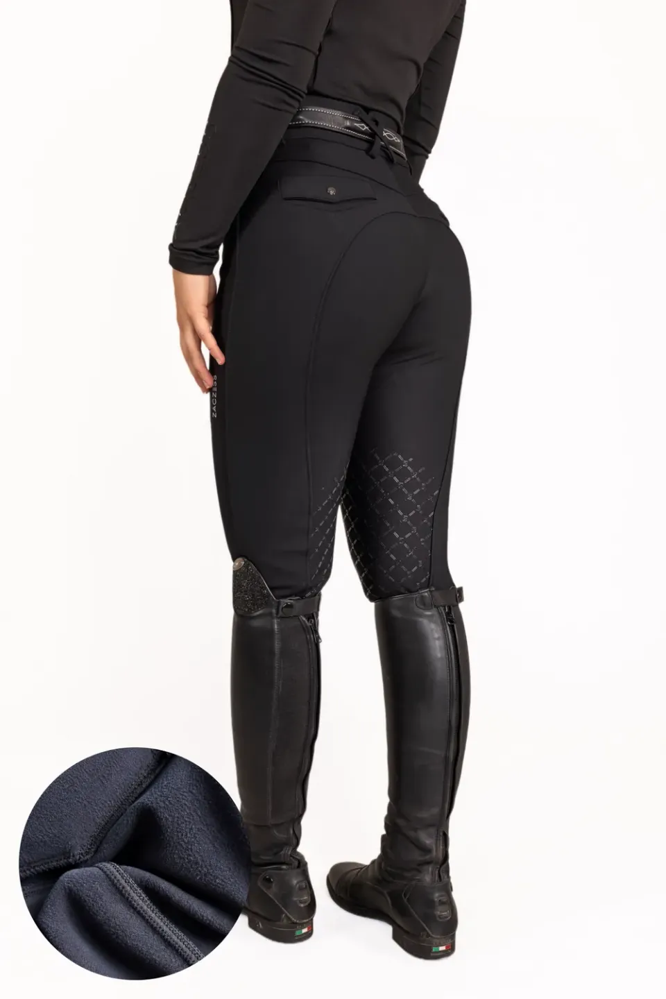 ZacZess Fleece Performance Breeches ridbyxor svart