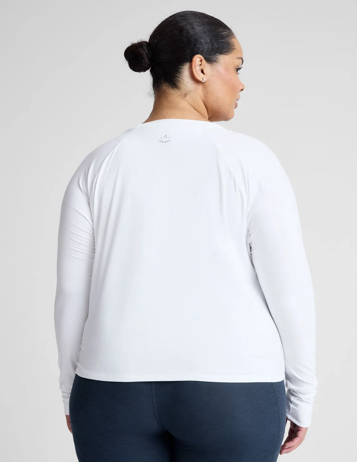 Beyond Yoga Featherweight Daydreamer Pullover tröja Cloud White lätt