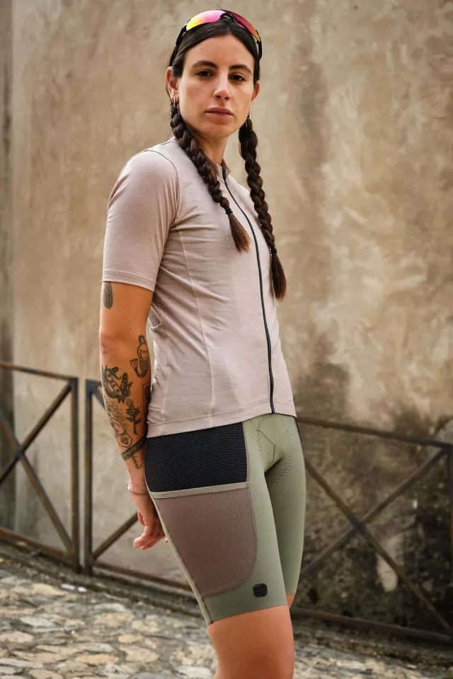 Giordana Beyond Gravel Wool cykeltröja merino svart