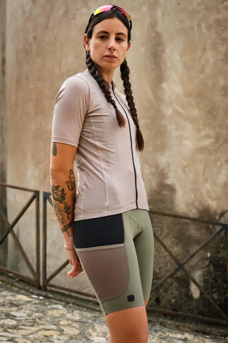 Giordana Beyond Gravel Wool cykeltröja merino svart