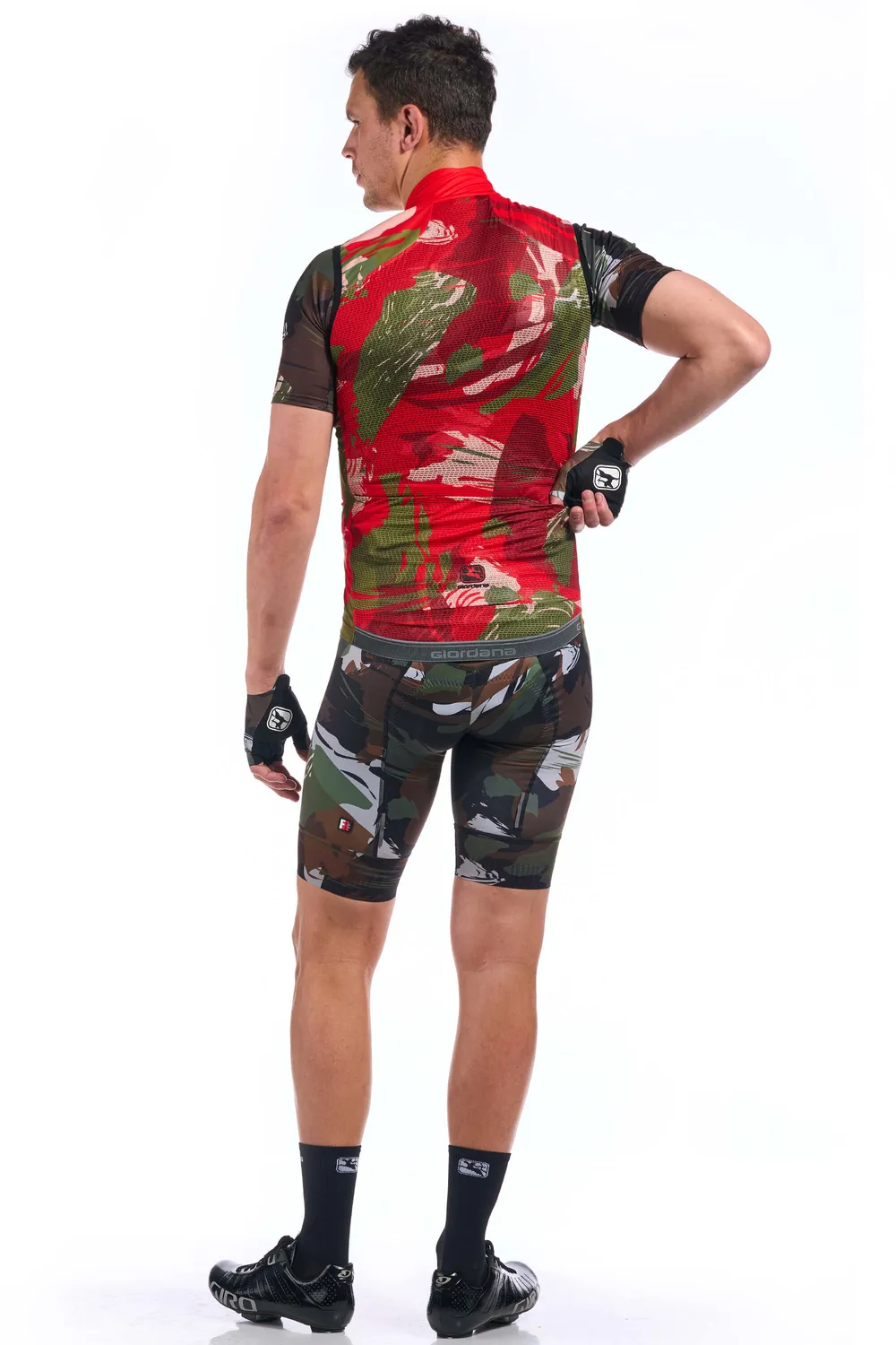 Giordana Brush Camo vindväst packbar camo