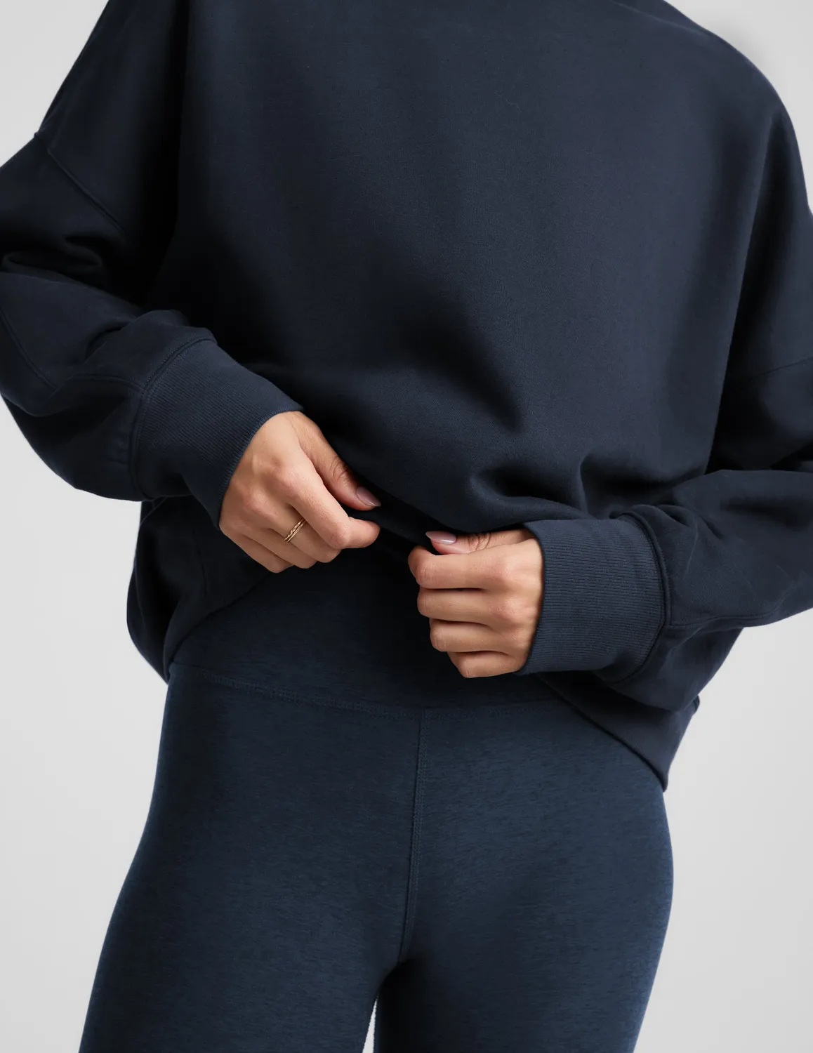Beyond Yoga LuxeFleece 2.0 Oversized sweatshirt Nocturnal Navy