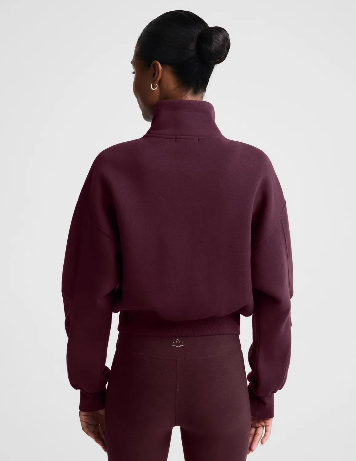 Beyond Yoga LuxeFleece 2.0 Double Zip jacka Cabernet