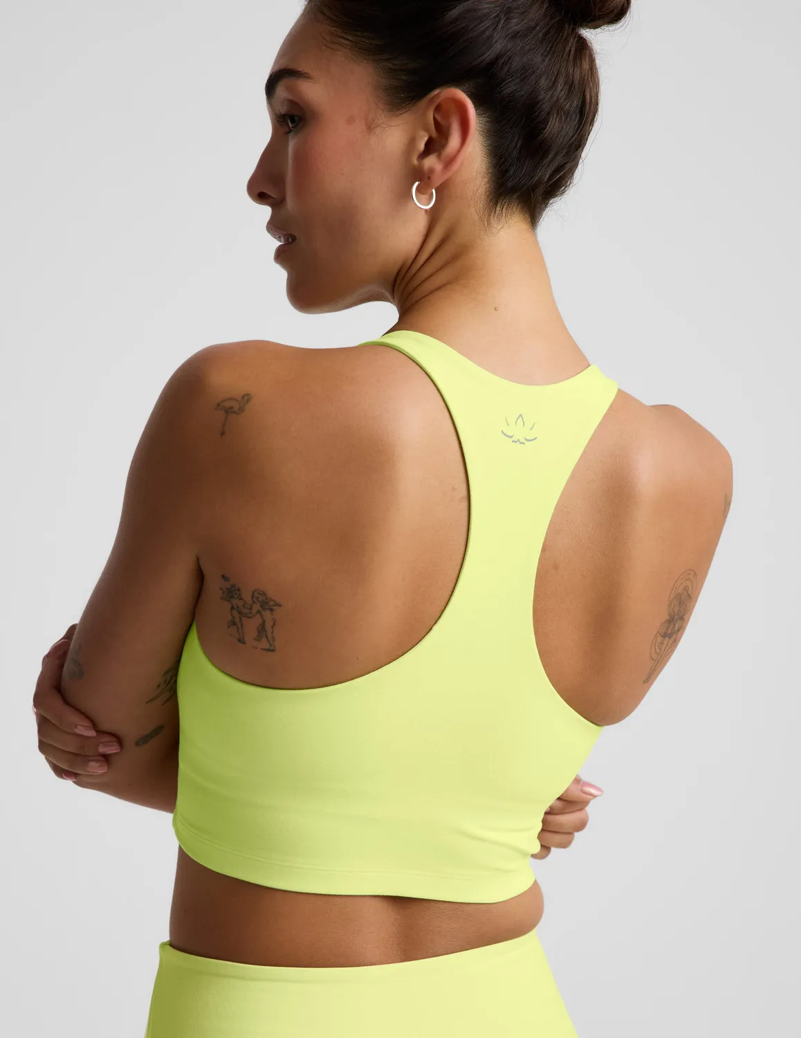 Beyond Yoga Spacedye Streamline Racerback träningslinne Electric Lime