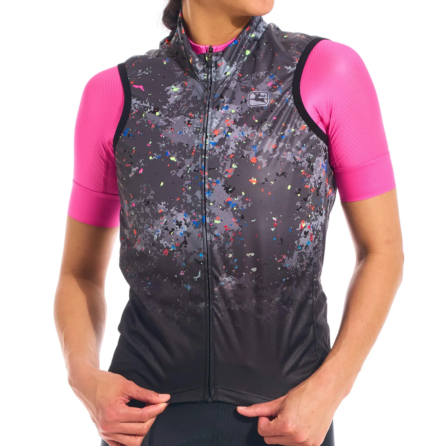 Giordana Neon Wind Vest cykelväst neon packbar