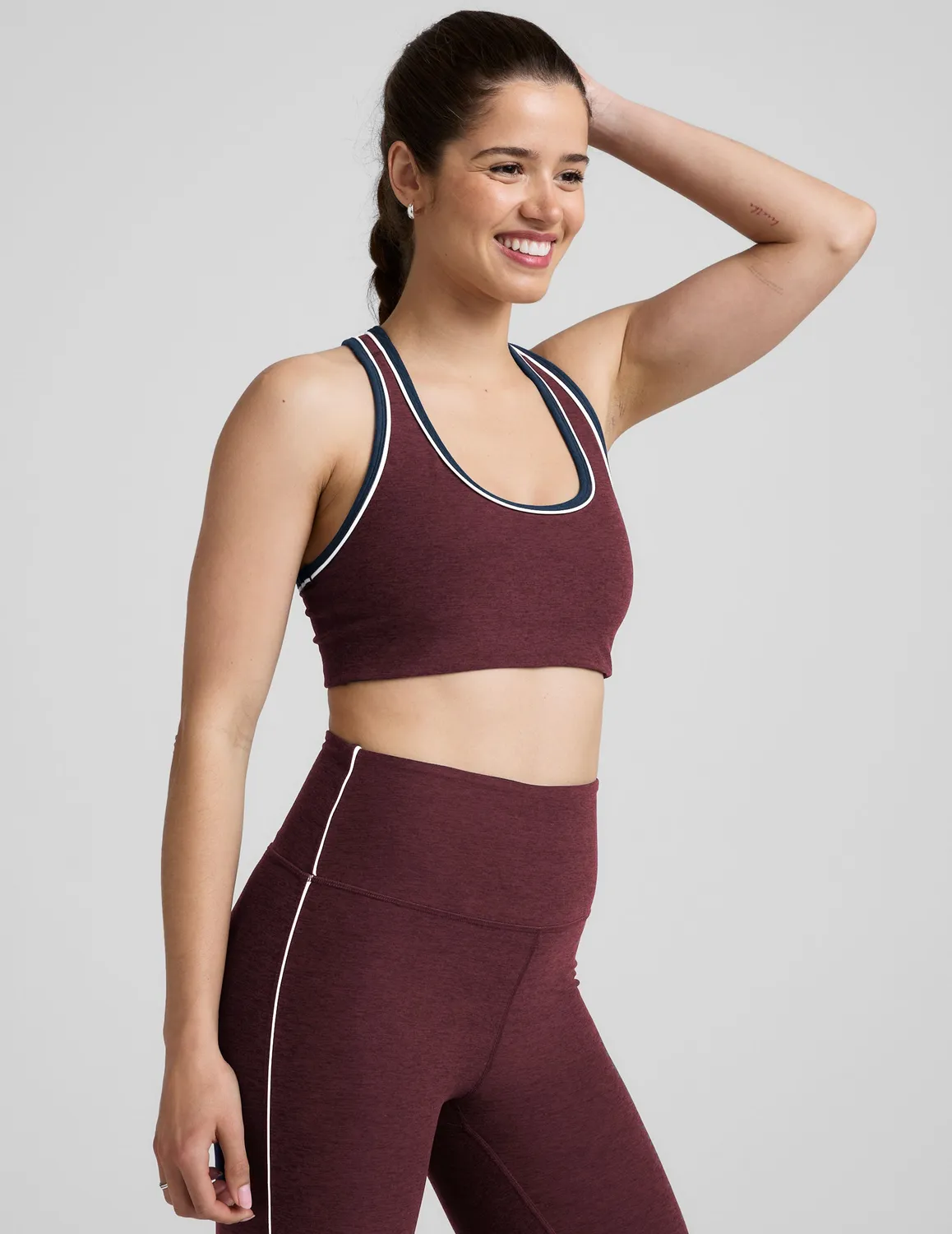 Beyond Yoga Spacedye Ready Bra träningsbh Midnight Burgundy
