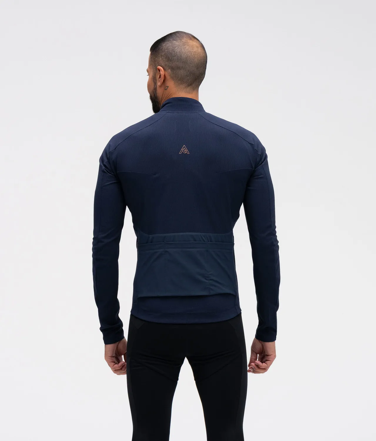 7MESH Tantalus Long Sleeve Jersey cykeltröja Classic Navy termisk