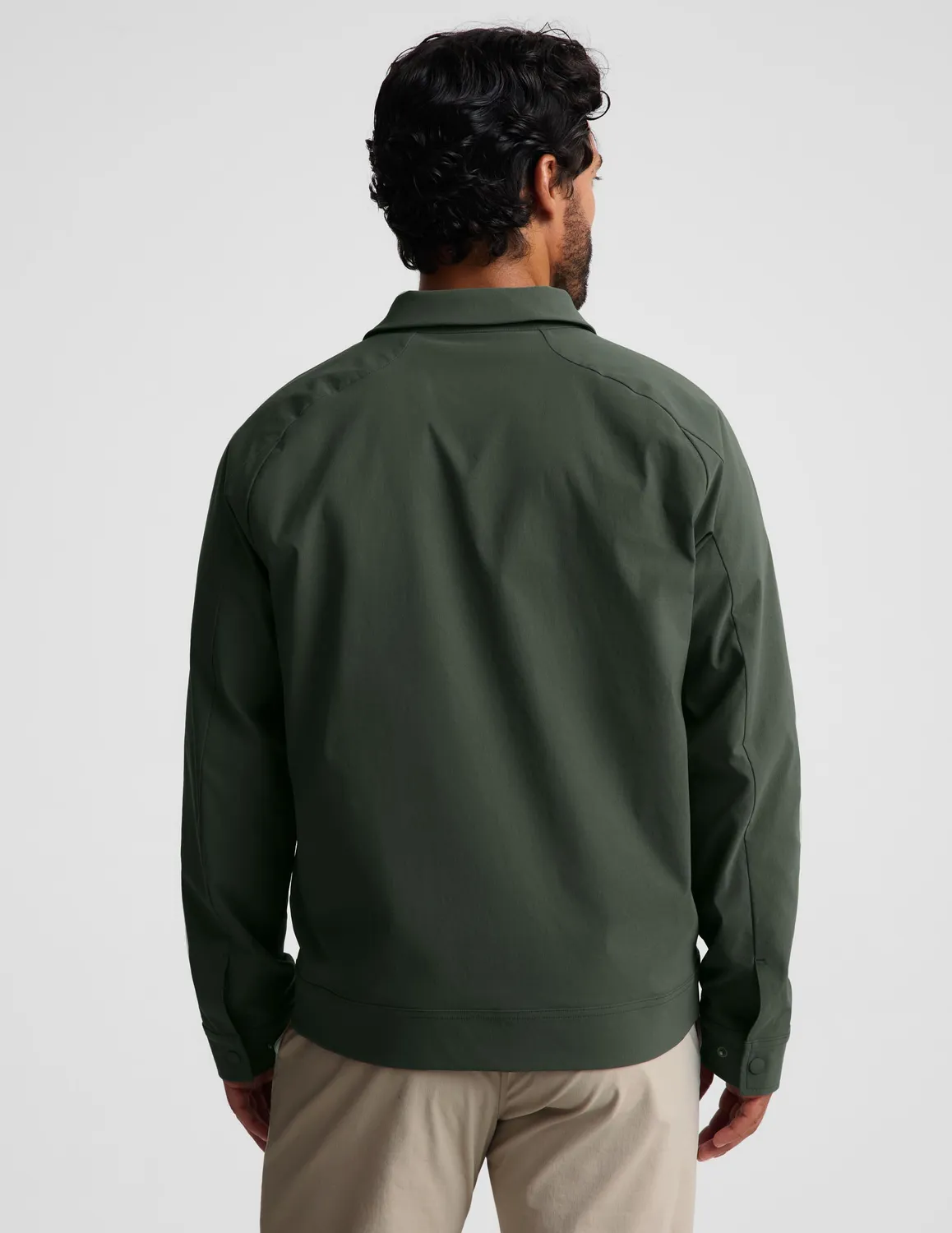 Beyond Yoga Canyon Chino jacka herr Dusty Forest vattenavvisande