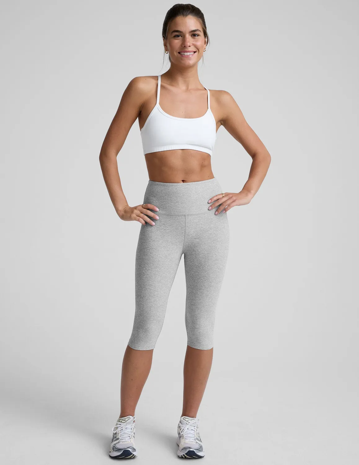 Beyond Yoga Spacedye Slim Racerback sport-bh Cloud White